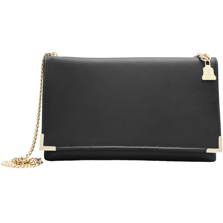 Buy Accessorize London Womens Black Suedette Envelope Clutch Bag Online