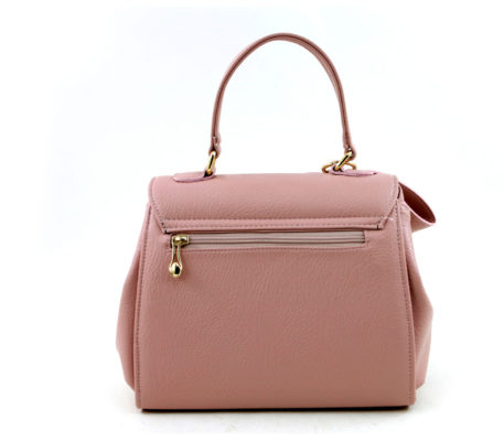 Faux Leather Pussycat bow Satchel Bag in Pale Pink with optional ...